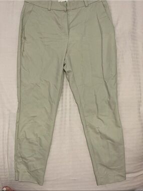 H&M Light Sage Straight Leg Pants